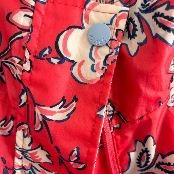 Jules “RIGHT AS RAIN“ Floral Rain Jacket SIZE 8 - Picture 3 of 4